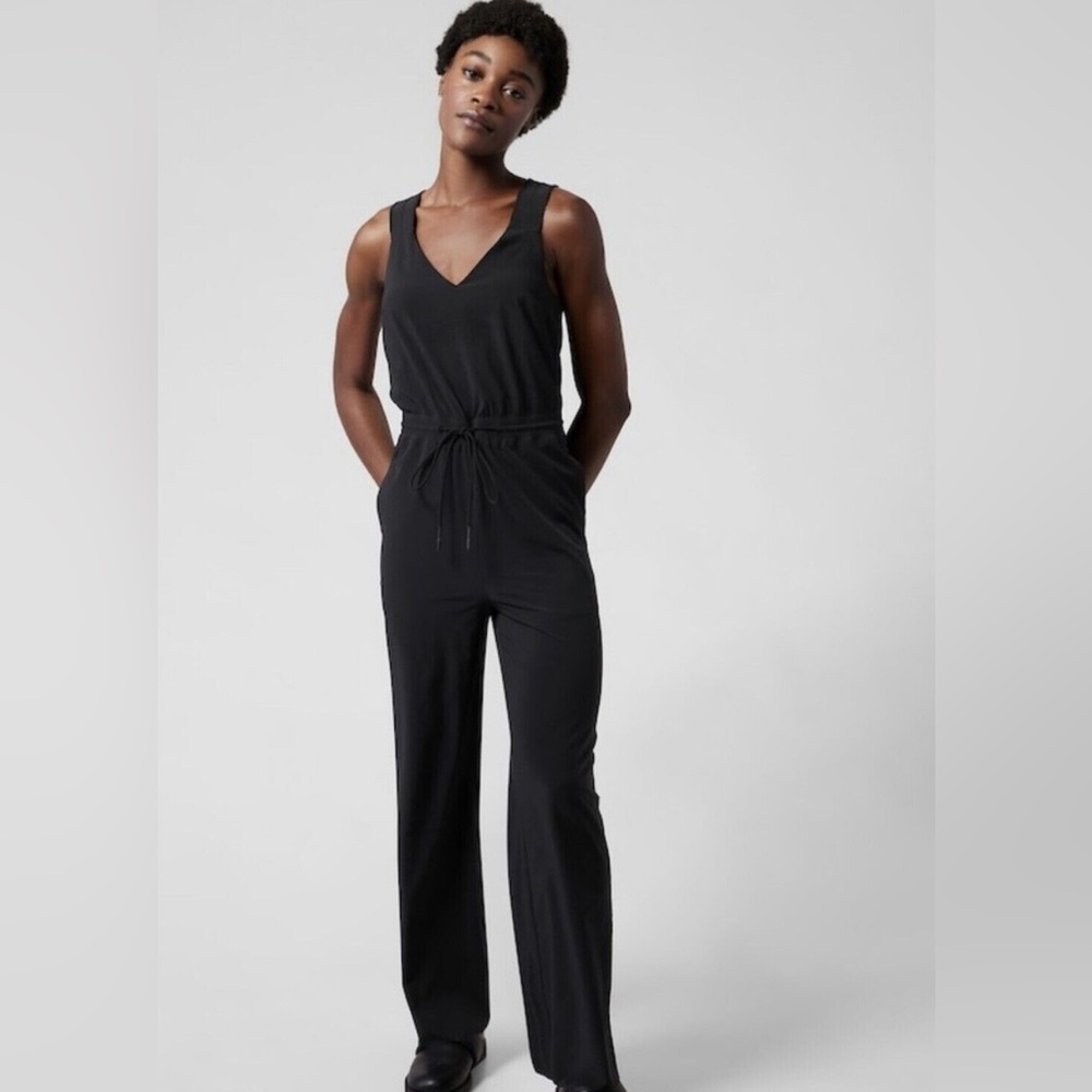 Athleta SAVANNA Black Jumpsuit - Picture 1 of 8